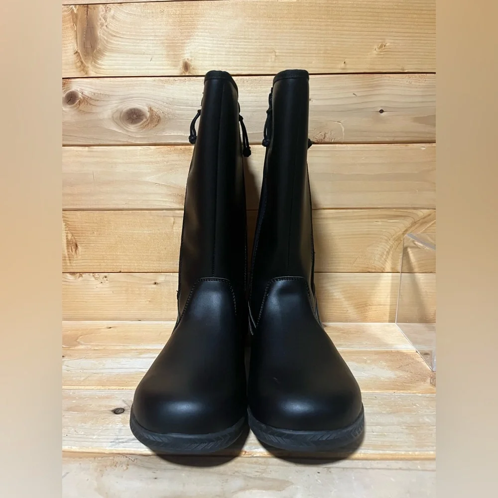 New BillyFootwear Dual Zipper High Rain Boots - Black - Multiple sizes - Picture 9 of 13
